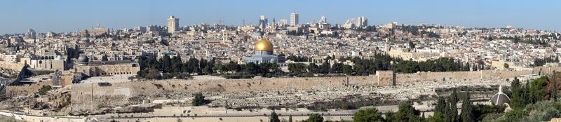 File:Panoramica de Jerusalen desde el Monte de los Olivos.jpg